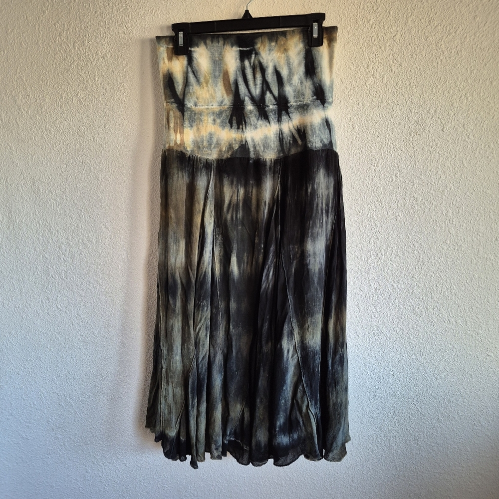 Cute Options Tie-Dye Boho Maxi Skirt Womens Size S - Picture 4 of 5
